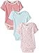 Peanut Buttons Baby Girls' Lap-Neck One-Piece Bodysuit (Pack of Three)