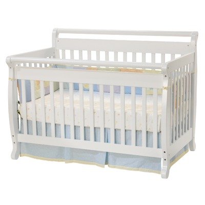 DaVinci Emily 4 in 1 Crib with Toddler Rail, White