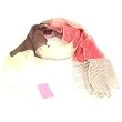 Cool Linen Light Sheer Large Wide Scarf Shawl, Fuchsia