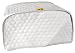 Quilted ivory Toaster Oven Appliance Cover
