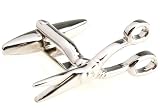 Silver Scissors Sheer Cut Fashion Cufflinks Cuff Links