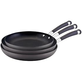 Buy Circulon Contempo Hard Anodized Nonstick 8-Inch, 10-Inch and 11-Inch Open Skillets Triple Pack
