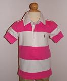 Ralph Lauren Girls Short Sleeve Striped Rugby Polo Shirt