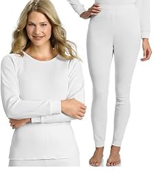 Hanes Everyday Women's Thermal Set (Long Sleeve Crew and Long Johns) - Colors Available