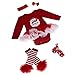 Elevin(TM)Christmas Newborn Baby Girl Party Outfits Romper Clothing Sets Tutu Dress