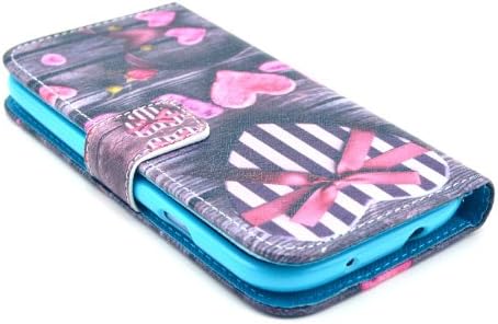 OMIU(TM)Quality PU Leather Pink Love Gift Design Folio Magnetic Stand Wallet Case Smart Cover For Samsung Galaxy S3 i9300,with Credit Card Slots,Stylus,Screen Protector and Cleaning Cloth