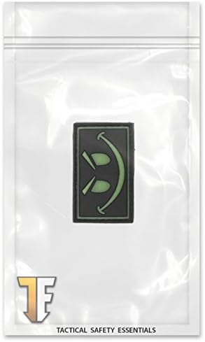 Tactical Safety Essentials® Velcro Morale Patch (Smiley Face V2 Green GLOW 2x1 1/8")