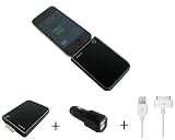 WECASE 3in1 Ultrapower 2800 Mah (Black) Backup Battery Charger+dual Car Charger+usb Cable for Iphone 3gs, 3g,4,4g, 4s ,Ipod, Itouch-external, Portable, Rechargeable