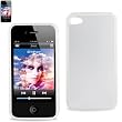 Gummy Case Protector Cover PC+TPU For iPhone 4/4S White PP-IPHONE4SWH
