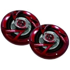 Einbauspeaker McHammer 'Vancouver 5,25', � 5,25'/ 13cm, 2x180 Watt, 2-Wege System, Farbe: rot
