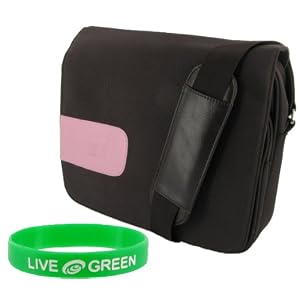 Lenovo S10-2 10.1-Inch Pink Netbook Messenger Bag - Brown / Pink