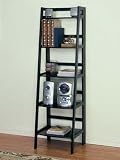 Antique Black Large Bookcase