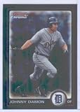 2010 Bowman Chrome Baseball Card # 176 Johnny Damon - Detroit Tigers - MLB Trading Card in Screwdown Case