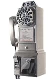 1950's Pay Phone 18.25hx9w Brushed Chrome