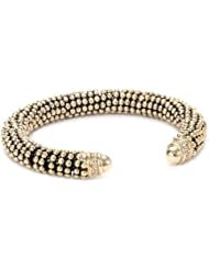 RAIN Black and Gold Cuff Bracelet