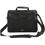 Evecase 14 - 14.5 inch Laptop Neoprene Messenger Case with Handle and Carrying Strap (Black)