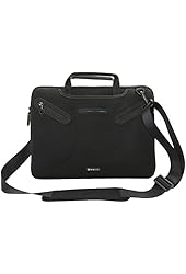 Evecase 14 - 14.5 inch Laptop Neoprene Messenger Case with Handle and Carrying Strap (Black)