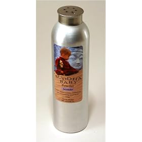 Personalized Buddha Baby Fresh Powder with pink font on label