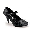 Funtasma Glinda 50G 3" Heel Glitter Mary Jane Pump