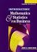 Book Introductory Maths & Statistics Business