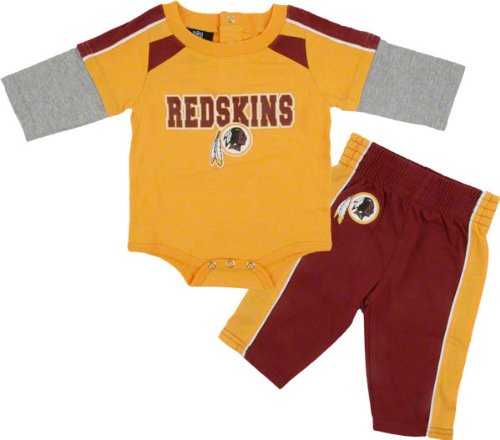 Washington Redskins Newborn Long Sleeve Creeper and Pants Set