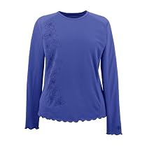 Coolibar UPF 50+ Women's Long-Sleeve Crewneck Swim Shirt