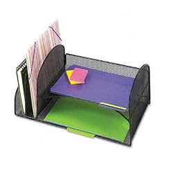 Safco Products Onyx Two Upright/Two Horizontal Sections, Black (3264BL)