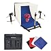 Polaroid Table Top Portable Photo Studio Light Tent Kit, Includes 1 Tent, 2 Lights, 1 Tripod Stand, 1 Carrying Caes, 4 Backdrops (Black, Blue, White, Red) For The Pentax Q, Q10, X-5, K-01, K-30, K-X, K-7, K-5, K-5 II, K-R, 645D, K20D, K200D, K2000, K10D, K2000, K1000, K100D Super, K110D, *ist D, *ist DL, *ist DS, *ist DS2 Digital SLR Cameras