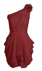 Sexy Chiffon Short One Shoulder Evening Dress/Homecoming Dress/Bridesmaid Dress/Prom Dress/Party Dress 