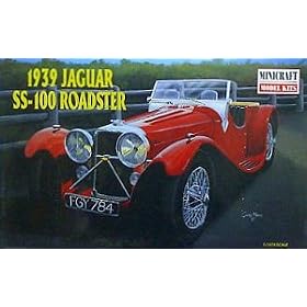 1939 Jaguar SS100 Roadster 1-16 by Minicraft