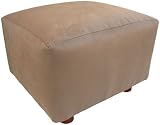 Angel Song Heaven Sent Mocha Faux Suede Modern Child Ottoman