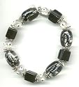 Gypsy Glass Bead Bracelet (black)
