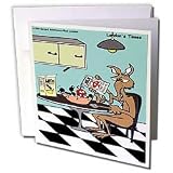 Londons Times Health and Vanity Trends Cartoons - Anteater Eats Ants - Greeting Cards-6 Greeting Cards with envelopes