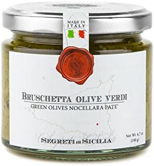 Frantoi Cutrera - Bruschetta Olive Verdi - Green Olives Nocellara Pate - 6.7oz (190g)