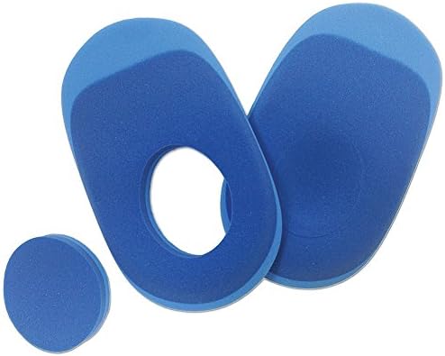 Men's 1 Pair Blue Donut Pain Reducer Peel Pads for Shoes