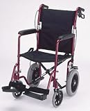 Wheelchair, 19 inch Transport/companion lightweight