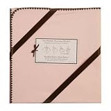 Swaddle Designs Ultimate Receiving Blanket - Pastel Pink with Brown Trim