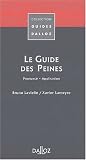 Revue Editions Dalloz - Sirey  / Guide des peines