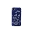 Clear Butterfly Flower iPhone 4S Case (Compatible with Apple iPhone 4S, iPhone 4)
