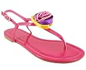 Rosette D&eacute;cor T-Strap Sandal