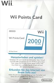 Nintendo Wii Points Card 2000