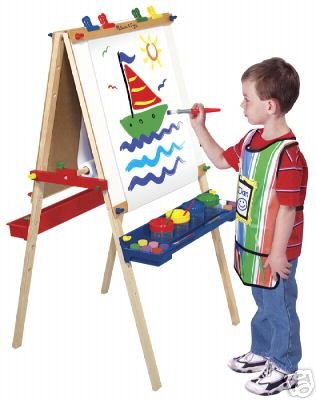 Childrens Toyshop  Toys : Melissa & Doug Deluxe Standing Easel W/Accessories