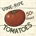Art Poster Print - Vine Ripe Tomatoes - Artist: David Carter Brown - Poster Size: 12 X 12 inches