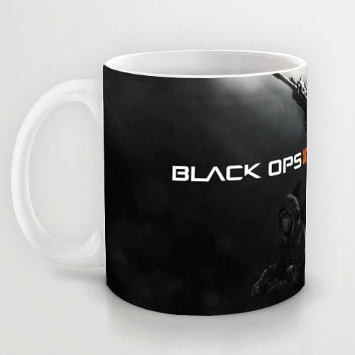Great Gift Choice - White 11 oz Classic White Ceramic Mugs Designer Mugs with Call Of Duty Black Ops Coffee Mugs/Tea Mugs/Drink Cups - Dishwasher and Microwave Safe