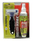 4162TIhr50L. SL160  FURminator deLuxe deShedding Tool with 8 Ounce Waterless Shampoo and Conditioner, Small