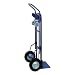 Wesco Industrial 2-in-1 Deluxe Industrial Steel Hand Truck w/ 3.5 Casters and Semi-Pneumatic Wheels
