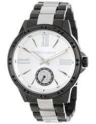 Vince Camuto Womens VC/5091BKTT Swarovski Crystal Accented Black Ion-Plated Silver-Tone Remote Sweep Bracelet Watch