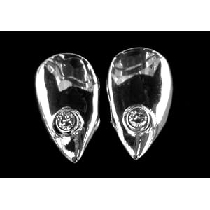 Sterling Silver Fangs with Diamond Inset