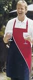 Review   / Diagonal Stripe Bib Apron w/Pocket - Red, White & Blue