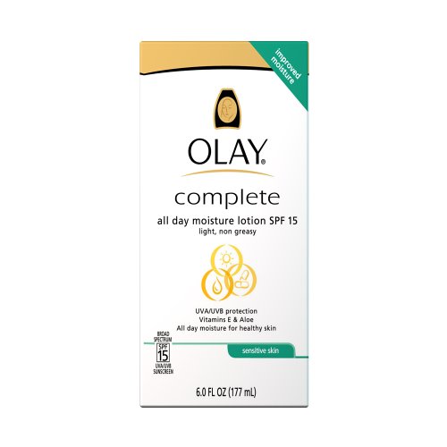 Olay Complete All Day UV Defense Moisture Lotion, Sensitive Skin, 6 fl oz